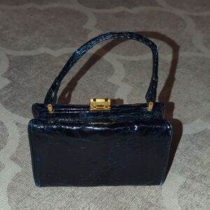 Sacha Blue Leather Purse